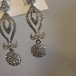 Costume rhinestone earrings